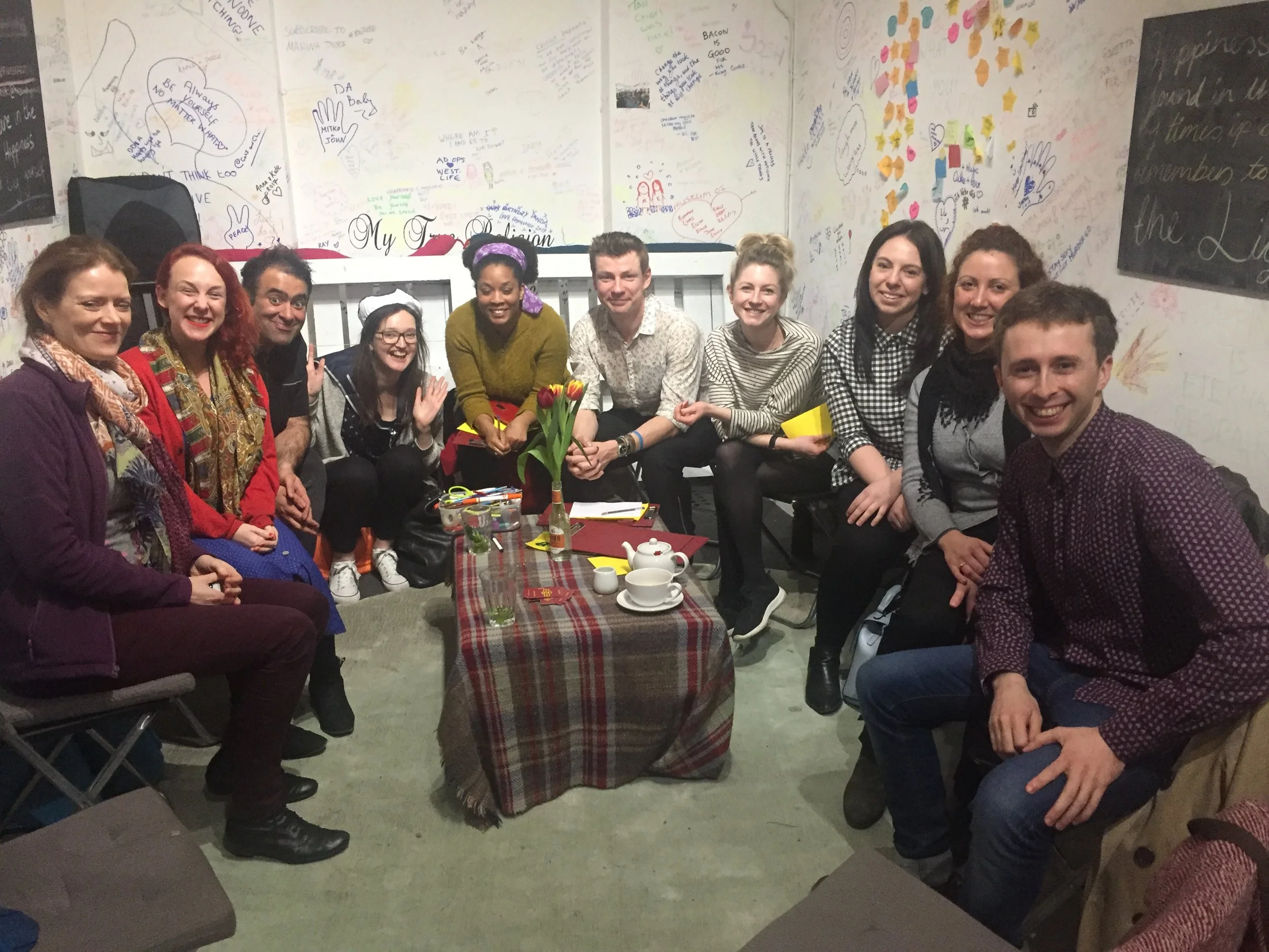 A fun group at our Museum of Happiness exploring mindfulness