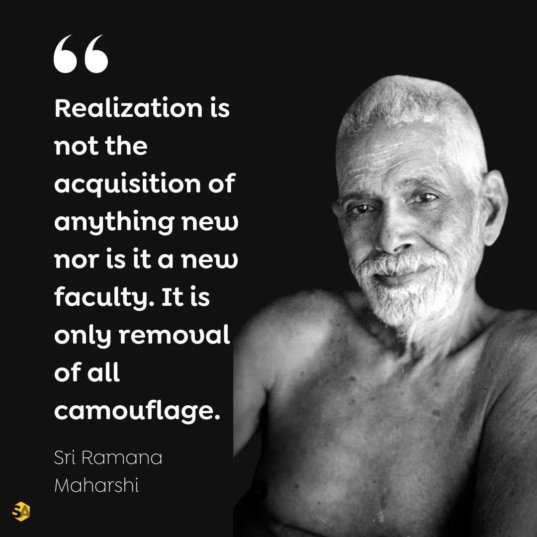 ramana maharshi quote on realization